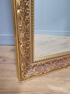 Large Gilt Style Bevel Edge Mirror Ornate Gold Framed Mantle Wall Mirror