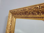Large Gilt Style Bevel Edge Mirror Ornate Gold Framed Mantle Wall Mirror