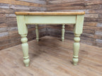 Vintage Up-Cycled Hand Painted Chalk Paint Waxed Pine Farmhouse Table End Drawer