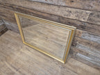 Vintage Gold Gilt Style Framed Bevel Edged Wall Mirror Light Blue Detail