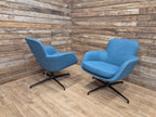 Pledge Toro Low Back Swivel Armchairs - Camira Blazer Abertay Blue - 8 Available