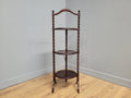 Antique Oak Bobbin Folding Cake Stand Tea Table Afternoon Tea