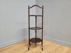 Antique Oak Bobbin Folding Cake Stand Tea Table Afternoon Tea