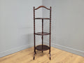 Antique Oak Bobbin Folding Cake Stand Tea Table Afternoon Tea