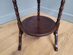 Antique Oak Bobbin Folding Cake Stand Tea Table Afternoon Tea
