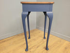 Midnight Blue Fusion Painted Lamp Table With Drawer