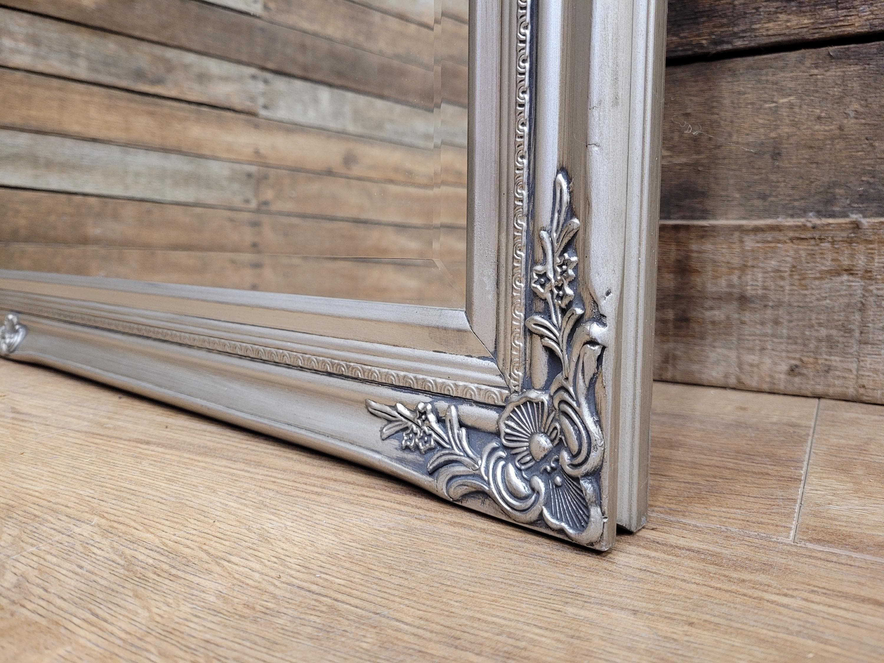 Vintage Silver Gilt Rococo Baroque French Style Mirror By Dunelm