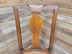 Antique Oak Hall Bedroom Chair – Early 20th Century Jacobean Revival