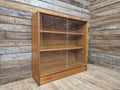 Vintage Mid-Century Teak Glazed Bookcase by Turnidge of London