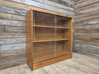 Vintage Mid-Century Teak Glazed Bookcase by Turnidge of London