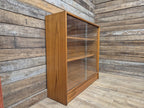 Vintage Mid-Century Teak Glazed Bookcase by Turnidge of London