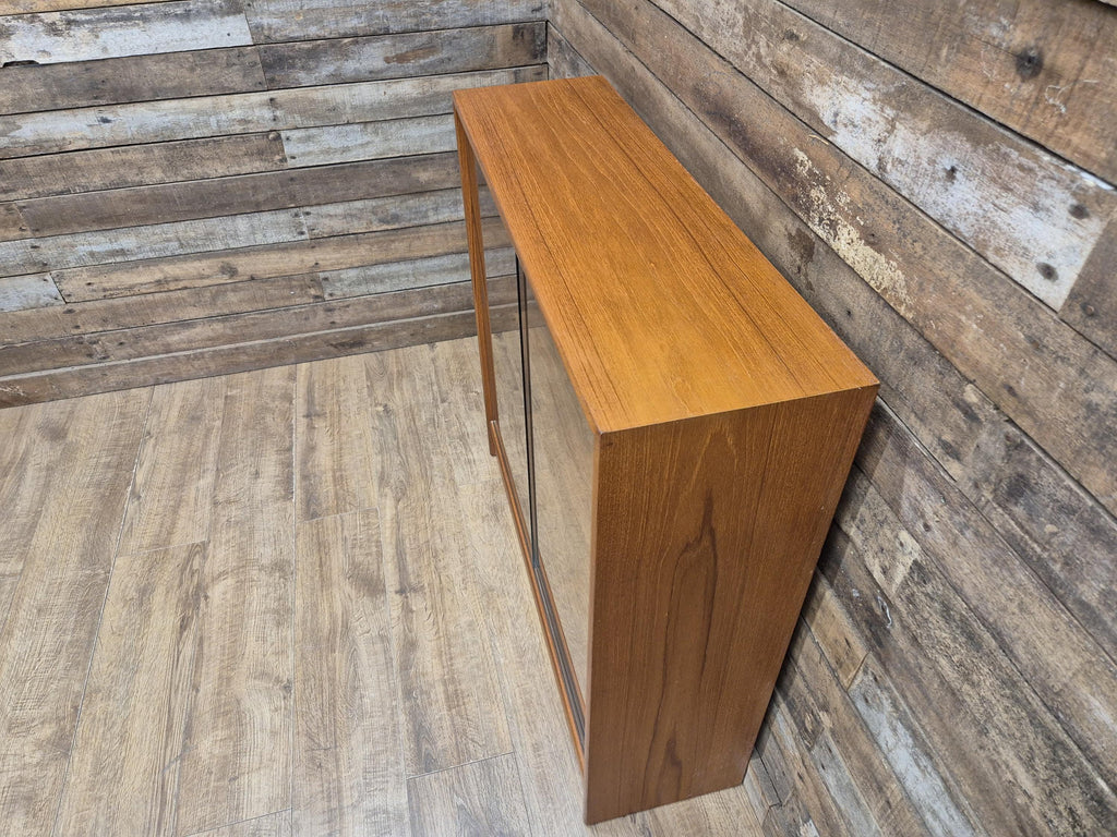 Vintage Mid-Century Teak Glazed Bookcase by Turnidge of London