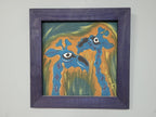 Original Framed Picture Of Giraffe Signed Frieda #2