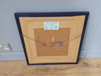 Original Framed Picture Of Giraffe Signed Frieda #2