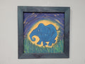 Original Framed Picture Of Elephant Signed Frieda #5
