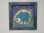 Original Framed Picture Of Elephant Signed Frieda #5