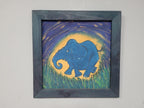 Original Framed Picture Of Elephant Signed Frieda #5