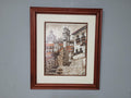 Original Signed Framed Watercolour Silver Taxco Cathedral Mexico #7
