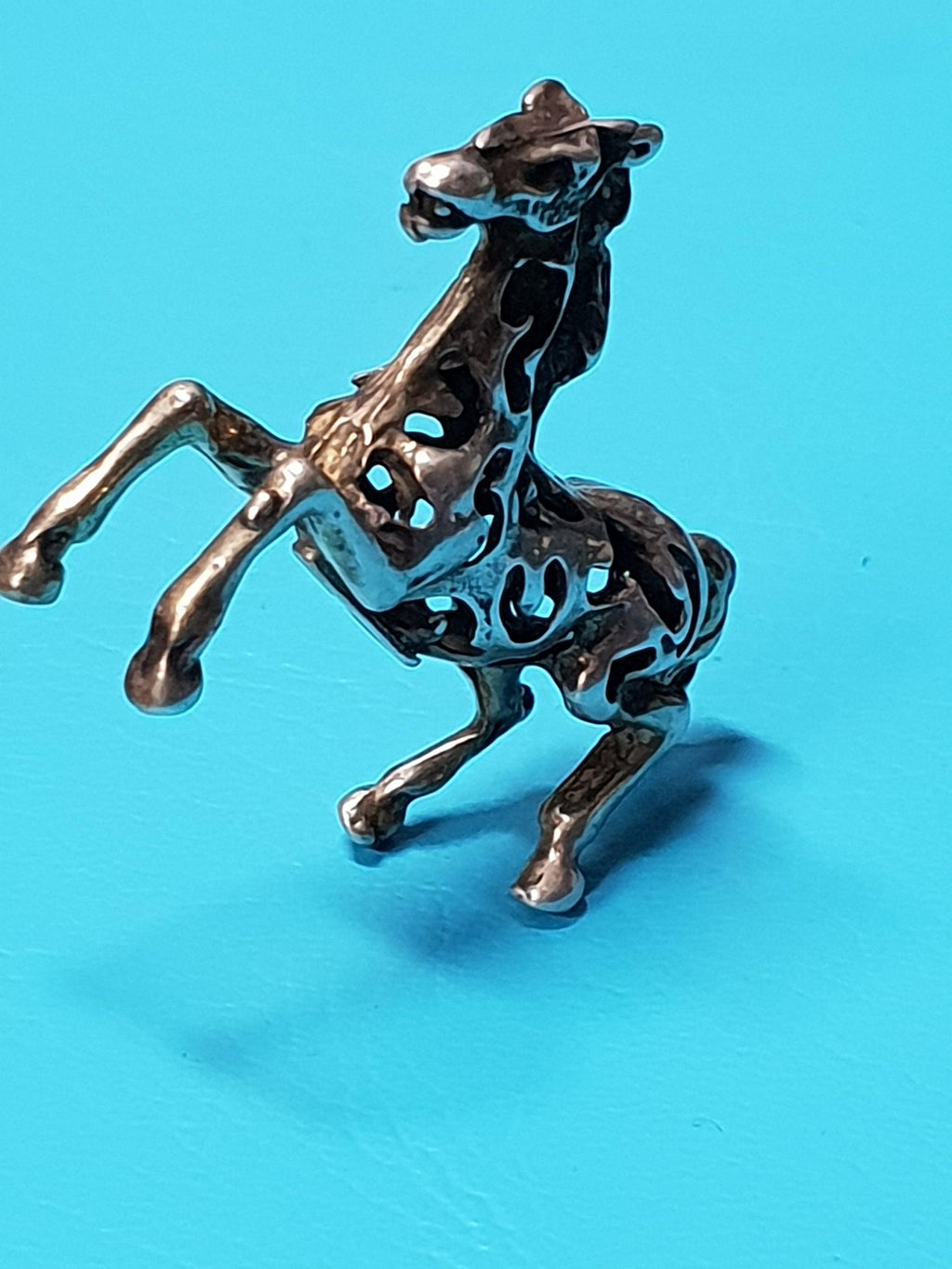 Silver Prancing Horse (Hallmarked 800) Figurine