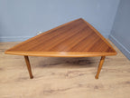 Rare Mid Century Large Danish Triangular Teak Coffee Table