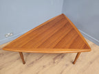 Rare Mid Century Large Danish Triangular Teak Coffee Table
