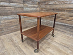 Mid Century 1960's Teak Drinks Trolley by Bowa of Denmark Cocktail Tea Trolley