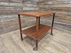 Mid Century 1960's Teak Drinks Trolley by Bowa of Denmark Cocktail Tea Trolley