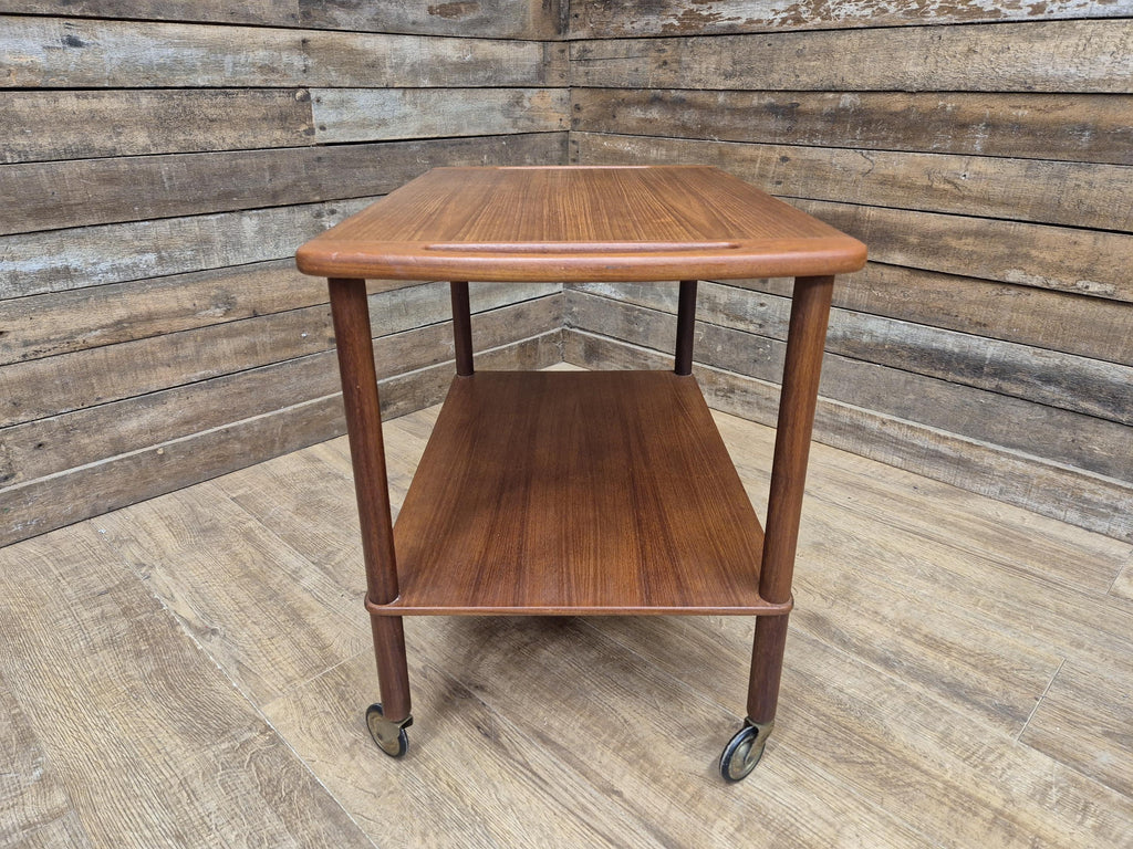 Mid Century 1960's Teak Drinks Trolley by Bowa of Denmark Cocktail Tea Trolley