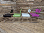 Four Rodney Kinsman Omstak Chairs by Mauro Minini Italy – Rare Multi-Colour Set