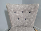 Mid Century Vintage Refurbished And Upholstered Nursing Chair Fireside Chair