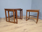 Mid Century Danish Inspired Teak Nesting Tables Retro Chic