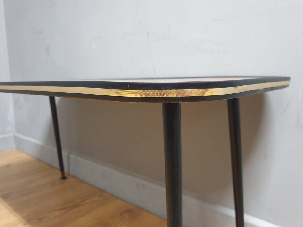 Mid Century Rectangle Shape Pin Leg Coffee Table Retro Chic
