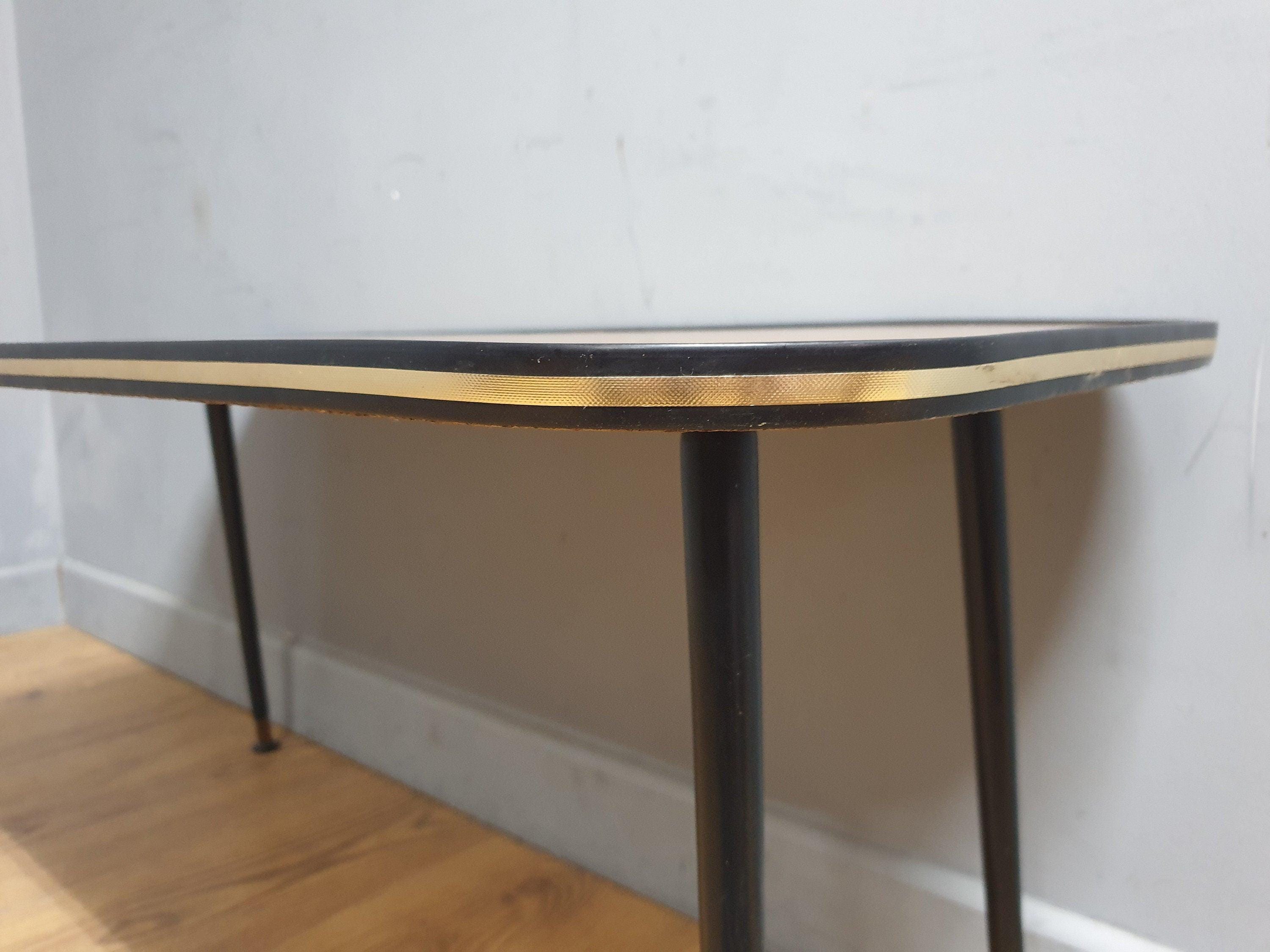 Mid Century Rectangle Shape Pin Leg Coffee Table Retro Chic