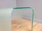 Modernist Curved Frosted Glass Square Coffee Table 2 Available