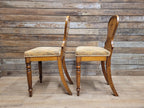 Pair of Antique Victorian Oak Shield-Back Chairs c.1880