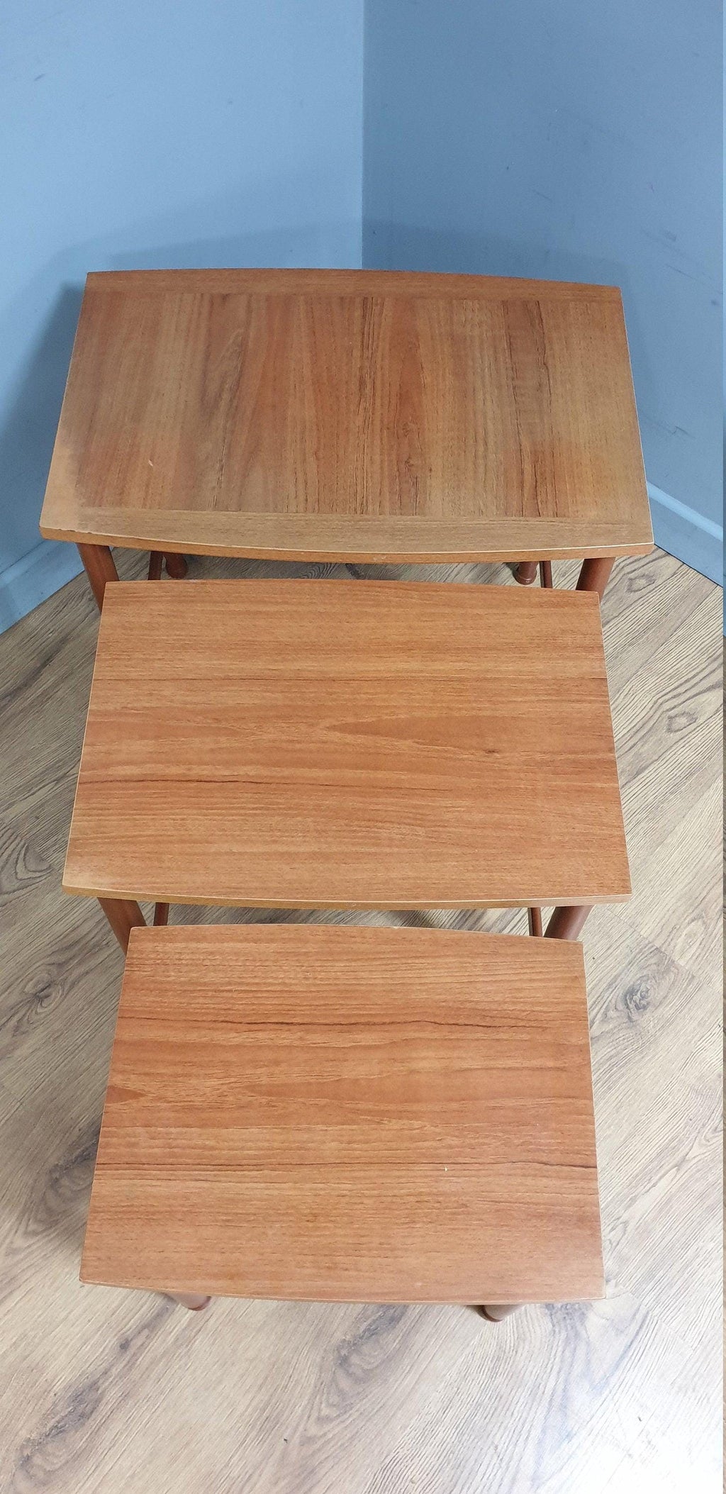 Mid Century Schreiber Nest of Three Tables Vintage Retro