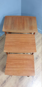 Mid Century Schreiber Nest of Three Tables Vintage Retro