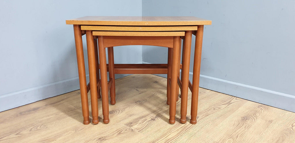 Mid Century Schreiber Nest of Three Tables Vintage Retro