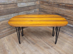 Mid Century Capsule Shaped Hairpin Leg Coffee Table Retro Chic