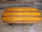 Mid Century Capsule Shaped Hairpin Leg Coffee Table Retro Chic