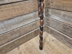 Antique Tall African Tribal Carved Walking Stick Hand Crafted Nude Snake Faces