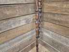 Antique Tall African Tribal Carved Walking Stick Hand Crafted Nude Snake Faces