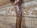 Vintage Hand Crafted Carved Dragon Head Wooden Walking Stick