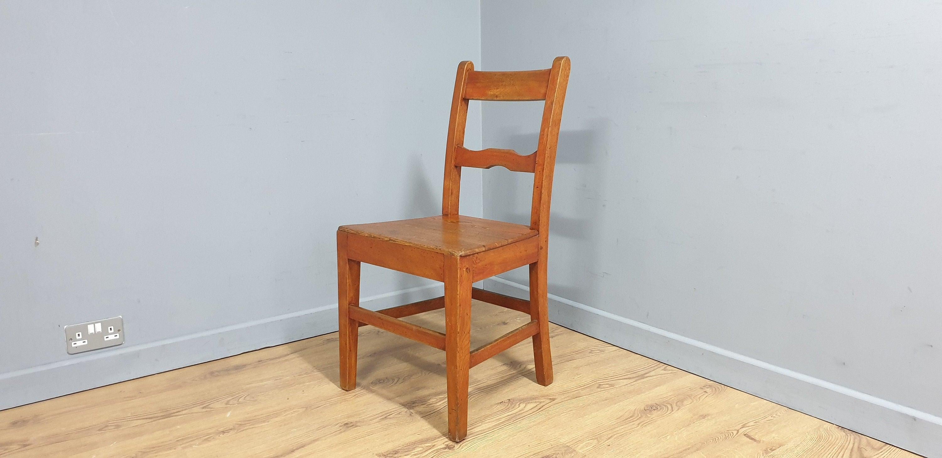 Vintage Single Chapel Style Desk Chair, Hall Chair, Bedroom Chair