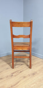 Vintage Single Chapel Style Desk Chair, Hall Chair, Bedroom Chair