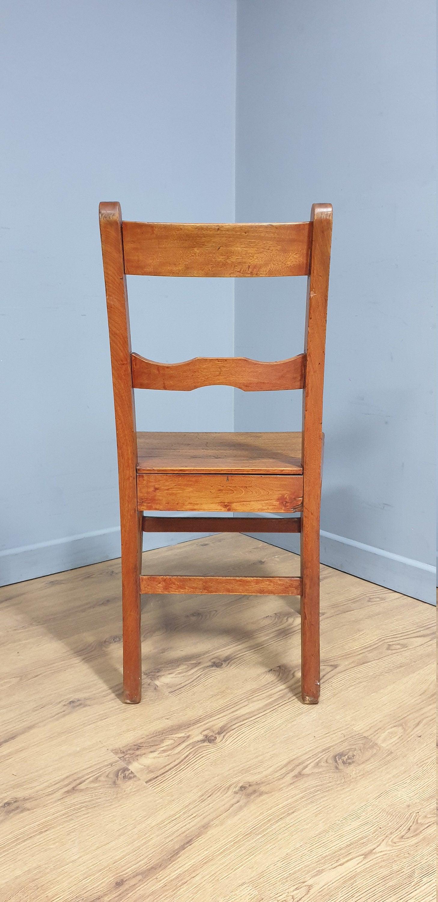 Vintage Single Chapel Style Desk Chair, Hall Chair, Bedroom Chair