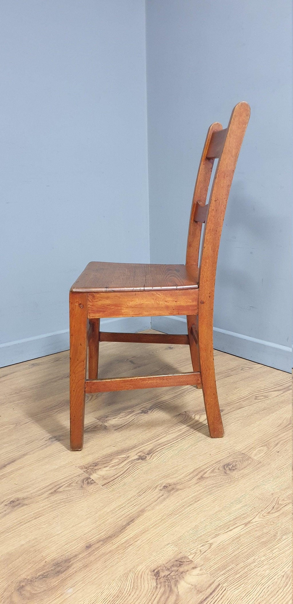 Vintage Single Chapel Style Desk Chair, Hall Chair, Bedroom Chair