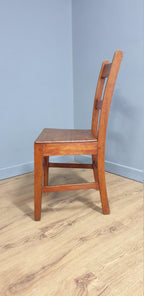 Vintage Single Chapel Style Desk Chair, Hall Chair, Bedroom Chair