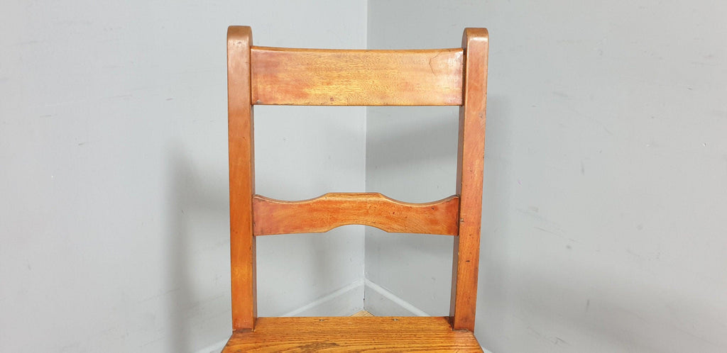 Vintage Single Chapel Style Desk Chair, Hall Chair, Bedroom Chair