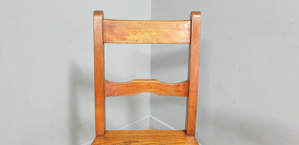 Vintage Single Chapel Style Desk Chair, Hall Chair, Bedroom Chair